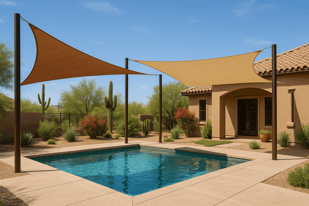 Read more about the article Why are shade sails triangle or square shaped?
