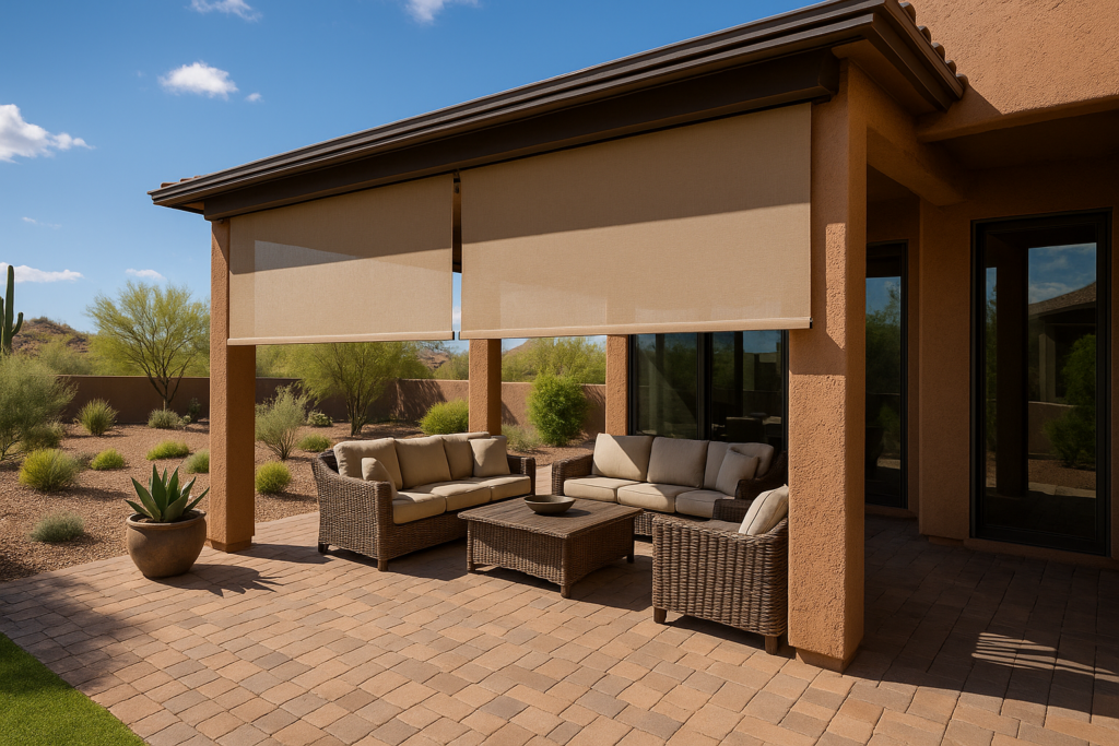 Read more about the article Enhance Your Outdoor Living with Elegant Custom Patio Shades